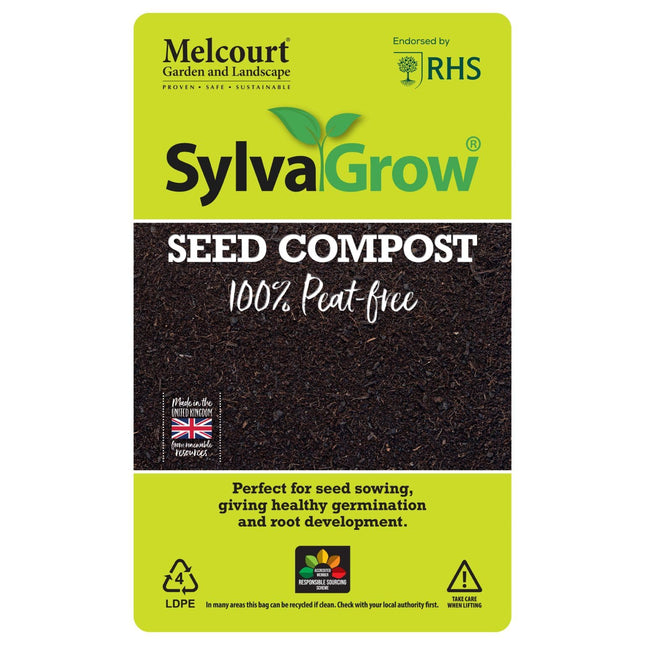 Melcourt RHS Endorsed Sylvagrow Peat Free Seed Compost 40lt Bag