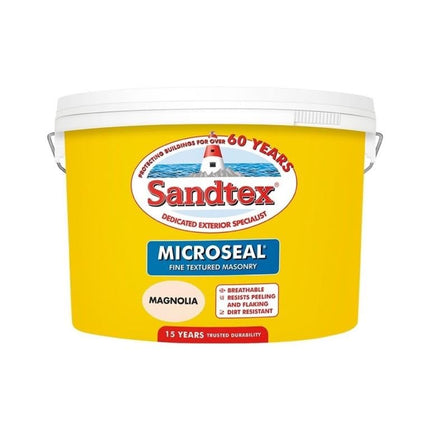 Sandtex Smooth Masonry Paint 10L Magnolia