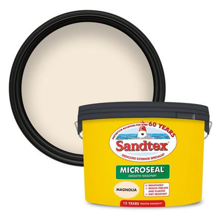 Sandtex Smooth Masonry Paint 10L Magnolia