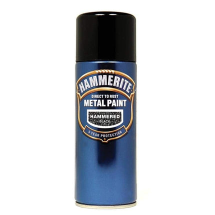 Hammerite Direct to Rust Hammered Finish Aerosol - Black 400ml