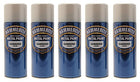 5x Hammerite Hammered Silver Metal Spray Paint 400ml x5 Aerosol Tins