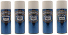 5x Hammerite Smooth White Metal Spray Paint 400ml x5