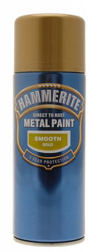 Hammerite Metal Paint Smooth Gold 400ml Aerosol