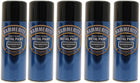 5x Hammerite Hammered Black Metal Spray Paint 400ml Aerosol Tins x5