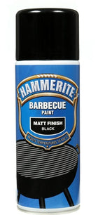 Hammerite 400ml Aerosol BBQ Spray Paint Matt Black