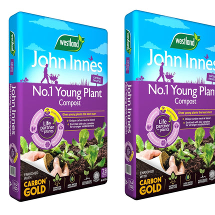 John Innes Peat Free No.1 Young Plant Compost 28L Pack of 2