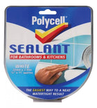 Polycell Sealant Strip Bathroom & Kitchen - White 22mm