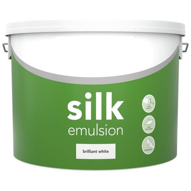 Brilliant White Silk Emulsion Paint 10L
