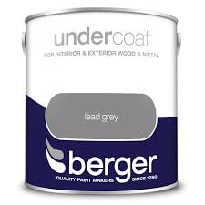 Undercoat Berger Lead Grey For Interior/Exterior Wood and Metal 2.5L