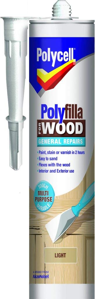 Polycell Polyfilla Wood General Repair 480gm Light Cartridge