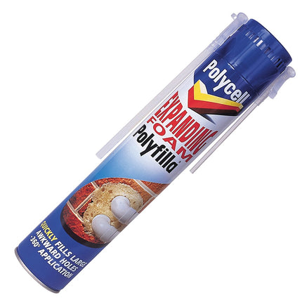 Polycell Expanding Foam Polyfilla, 825 ml