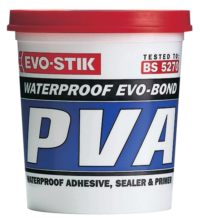 4 x 1 Litre Evo-Stik Waterproof PVA Building Glue Primer Sealer waterproofer Admixture 123601