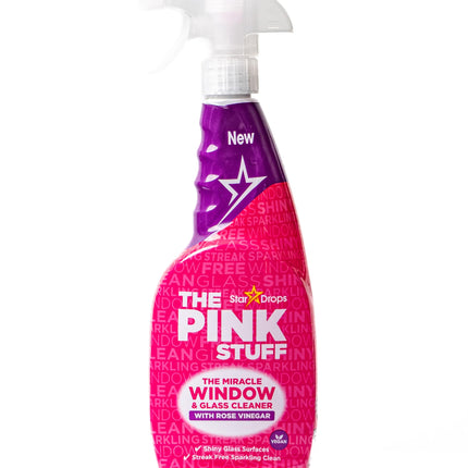 Stardrops - The Pink Stuff - The Miracle Window and Glass Cleaner Spray- 25.36 Fl Oz 10-Pack Full Case
