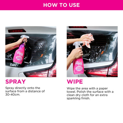 Stardrops - The Pink Stuff - The Miracle Window and Glass Cleaner Spray- 25.36 Fl Oz 10-Pack Full Case