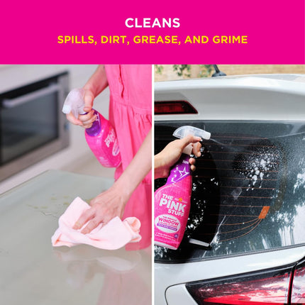 Stardrops - The Pink Stuff - The Miracle Window and Glass Cleaner Spray- 25.36 Fl Oz 10-Pack Full Case
