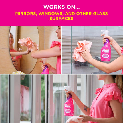 Stardrops - The Pink Stuff - The Miracle Window and Glass Cleaner Spray- 25.36 Fl Oz 10-Pack Full Case