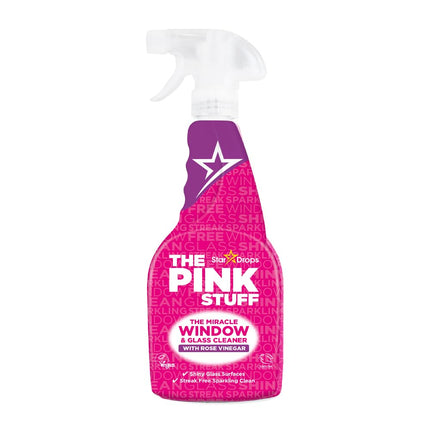 The Pink Stuff The Miracle Window & Glass Cleaner with Rose Vinegar 850ml