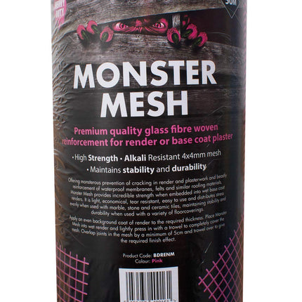 Bond-It BDRENM Alkaline Resistant Rendering Glass Fibre Woven Monster Mesh- 50M