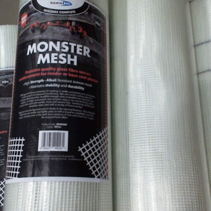 Bond-It BDRENM Alkaline Resistant Rendering Glass Fibre Woven Monster Mesh- 50M