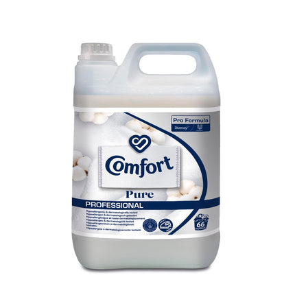 Comfort Pro Pure Fabric Conditioner, Hypoallergenic, Dermatologically Tested, Long-Lasting Softness & Fresh Scent, Ideal for Sensitive Skin, 5L