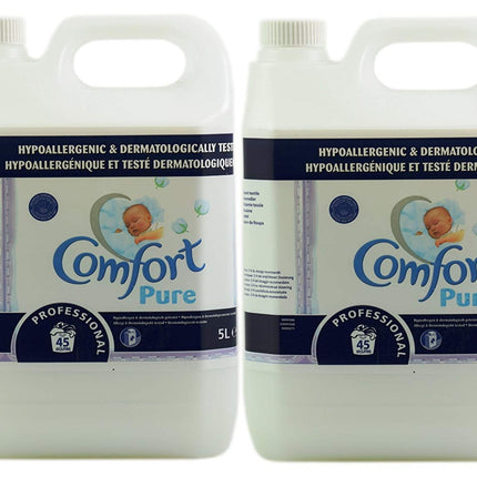 2x Comfort Pure 5L Professional Fabric Conditioner 90 Washes