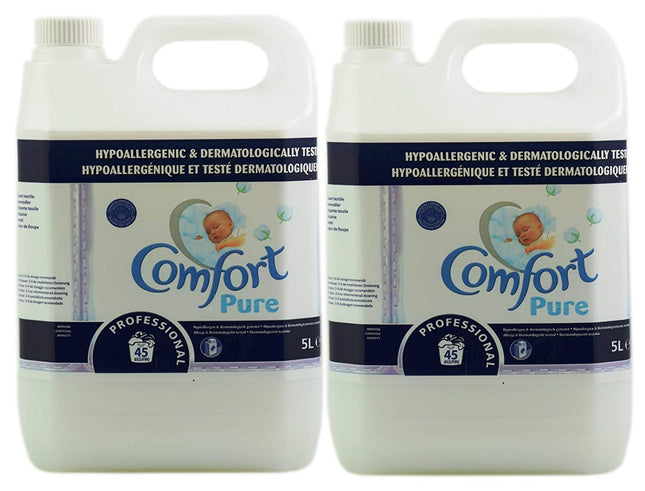 2x Comfort Pure 5L Professional Fabric Conditioner 90 Washes