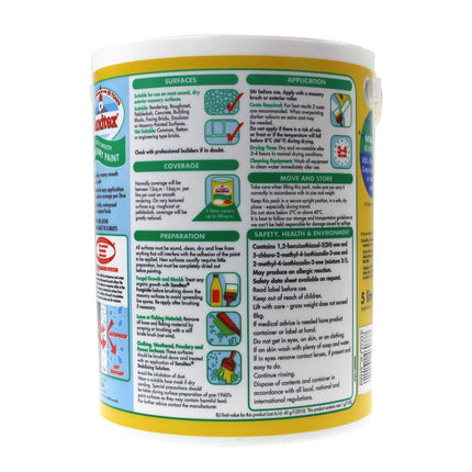 Sandtex Ultra Smooth Masonry Paint 5 Litre Stock Colours - Mid Stone