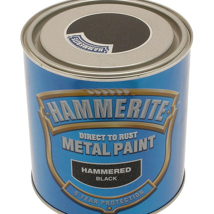Hammerite HAM6720103 1L Metal Paint - Hammered Black