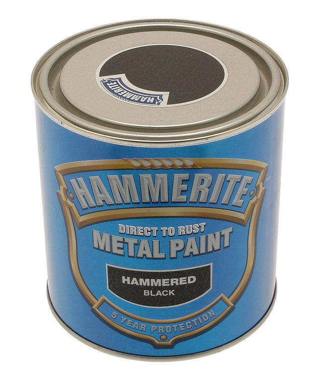 Hammerite HAM6720103 1L Metal Paint - Hammered Black