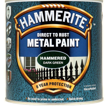 Hammerite Metal Paint Hammered 2.5L Dark Green (312285)