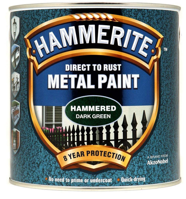 Hammerite Metal Paint Hammered 2.5L Dark Green (312285)