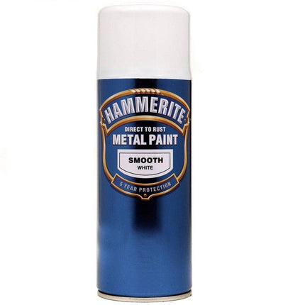 Hammerite Direct to Rust Smooth Aerosol Spray Paint- White 400ml