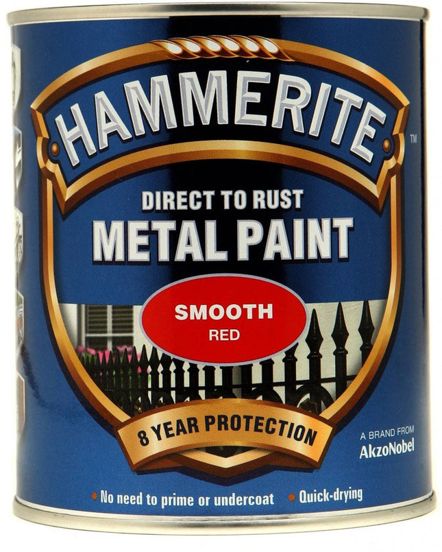 Hammerite Metal Paint Smooth 750ml Red by Hammerite
