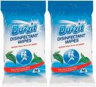 Duzzit 2 x Pack of 50 Disinfectant Wipes Kills 99.9% Of Germs