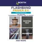 Bostik Flashband Primer S.V. for Roofs, Primer for Flashing Tape, Improves Grab and Adhesion, Colour: Black, Size: 1L