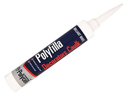 12 x Polycell Trade Decorators Caulk White Cartridge - 380ml
