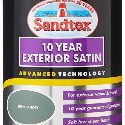 Sandtex Retail 10 Year Exterior Satin Fern Canopy 0.75 L