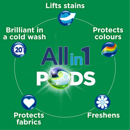 Ariel All-in-1 PODS Washing Liquid Laundry Detergent Tablets/Capsules, 108 Washes (54 x 2), Colour, Brilliant Cleaning In A Cold Wash, Protects Colours