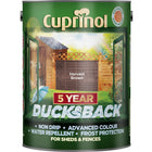 Cuprinol 5 Year Ducksback Shed and Fence Paint 9 Litre, Harvest Brown