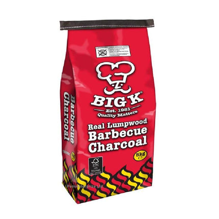 Big K Real Lumpwood Barbecue Charcoal 5kg BBQ Grill Open Fire Outdoor Cooking