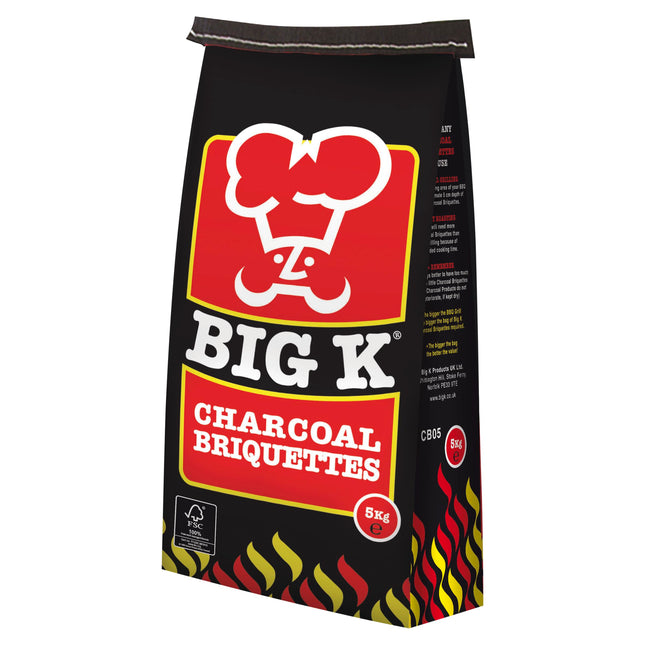 Big K BBQ Charcoal Briquettes, 5 kg