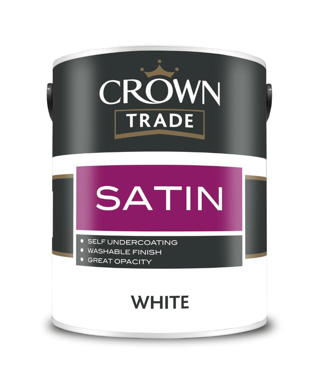 Crown Trade Satin Finish White 5L