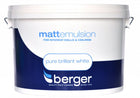 Berger Brilliant White Vinyl Matt Paint- 10L Litre