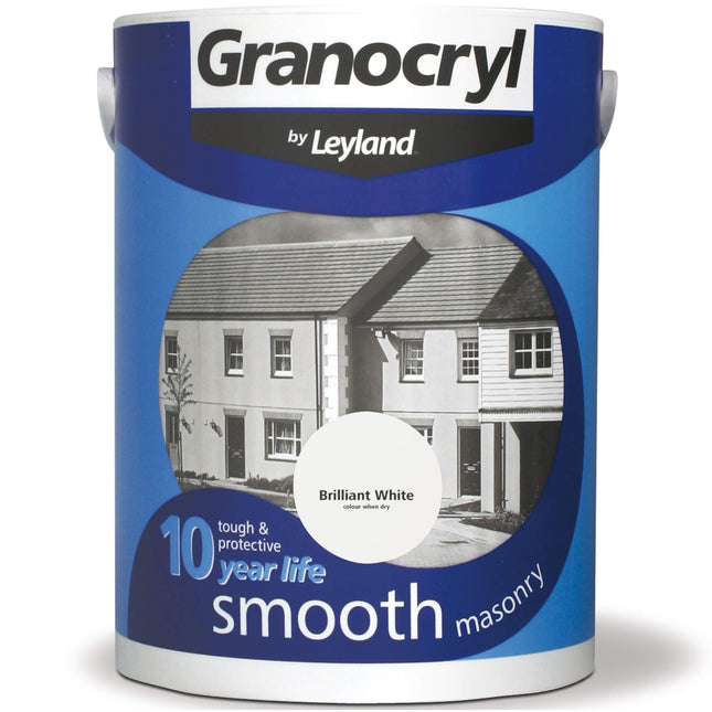 Granocryl 5 Litre Smooth Brilliant White Masonry Paint