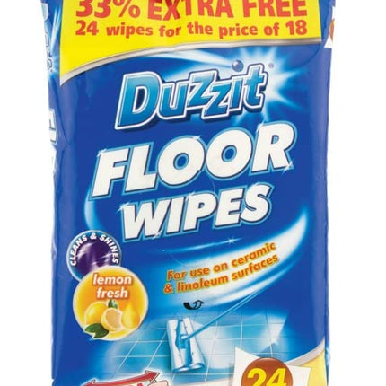 Duzzit Floor Wipes 18Pk x3