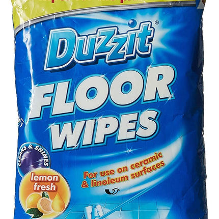 Duzzit 3 x Floor Wipes Cleaning for Ceramic and Linoleum Surfaces