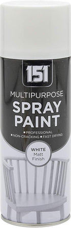 151 Professional White Matt Multipurpose Spray Bike Car Fast Drying 400ml Spray (4)