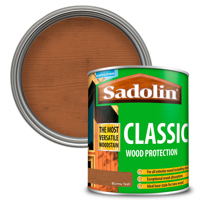 Sadolin Classic Wood Protection 1 litre - Burma Teak