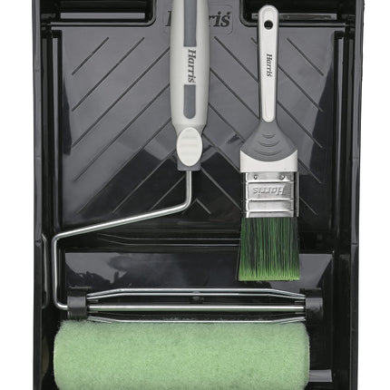 Harris Seriously Good Exterior Woodwork Shed Fence Decking Roller and Brush Kit, 9"