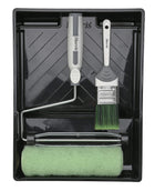 Harris Seriously Good Exterior Woodwork Shed Fence Decking Roller and Brush Kit, 9
